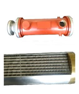 Photo of a lube oil cooler with fin technology, design and manufacture by Sterling Thermal Technology