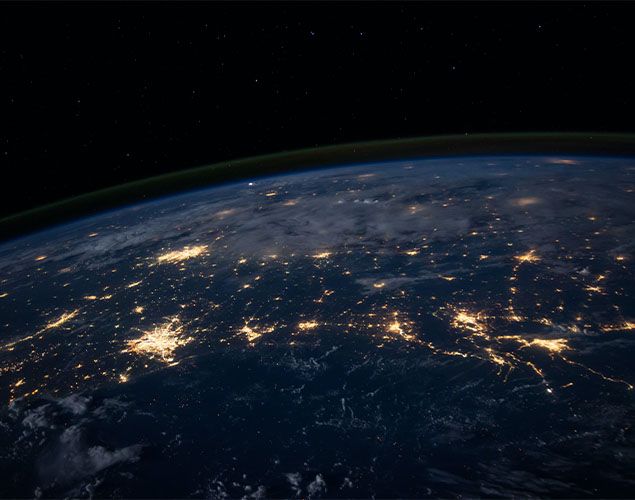 World seen from the space - free photo from Nasa made available by Unsplash