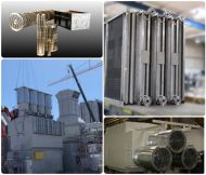 Square collage of coolers and heat exchangers supplied by Sterling Thermal Technology