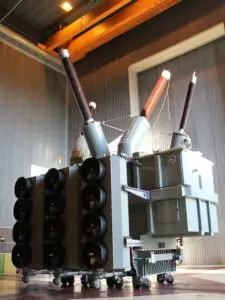 transformer oil coolers manufactured by Sterling Thermal Technology to keep a colossal power plant cool in desert conditions