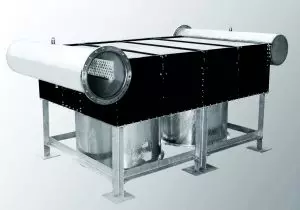Photo of a closed circuit air cooler supplied by Sterling Thermal Technology