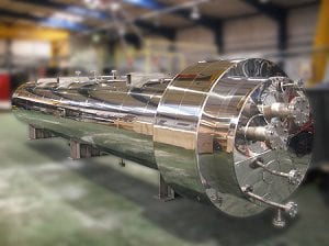 Shell and tube heat exchanger designed and manufactured by Sterling Thermal Technology