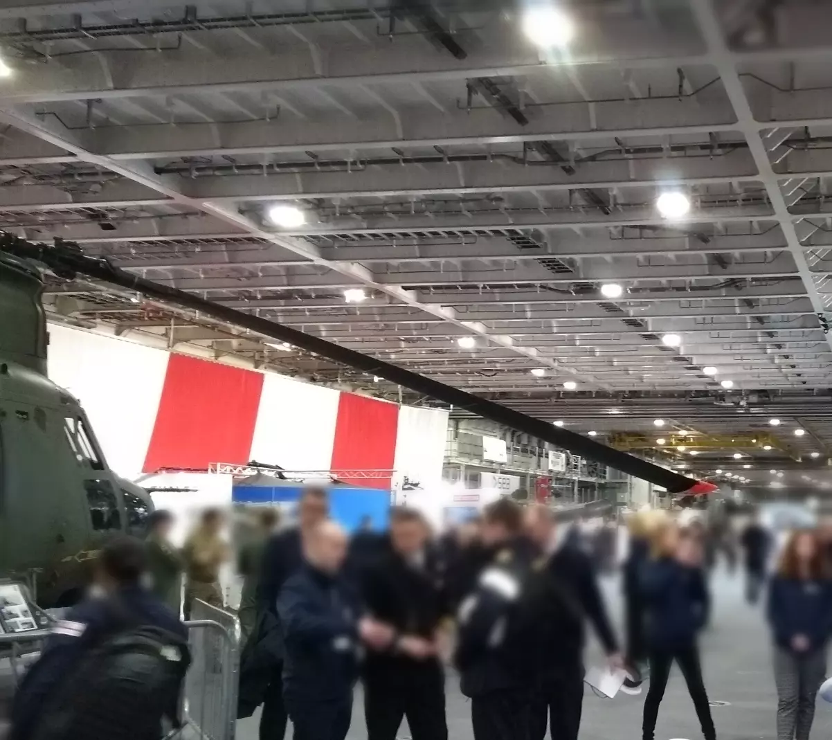 Photo of the event on the Prince of Wales aircraft carrier where Sterling Thermal Technology was invited as a heat exchangers supplier.