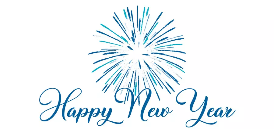 fire works image to say happy new year from Sterling Thermal Technology