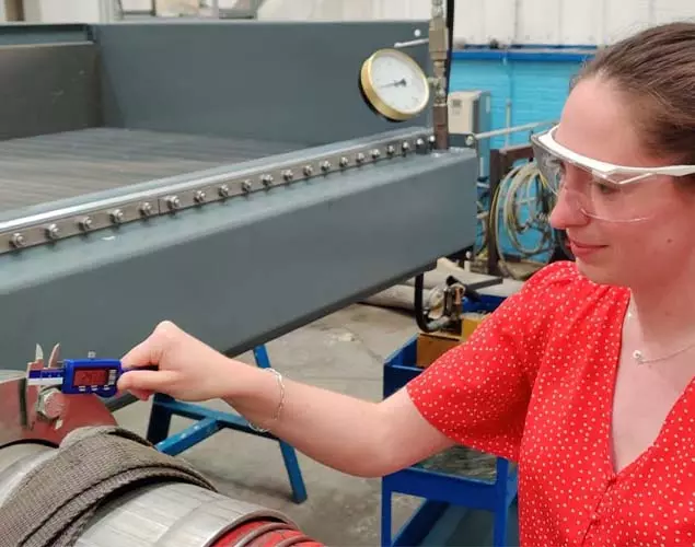 Woman working in engineering