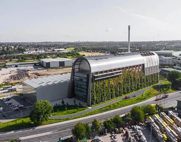 Veolia Recycling and Recovery waste electricity generating power plant in Leeds