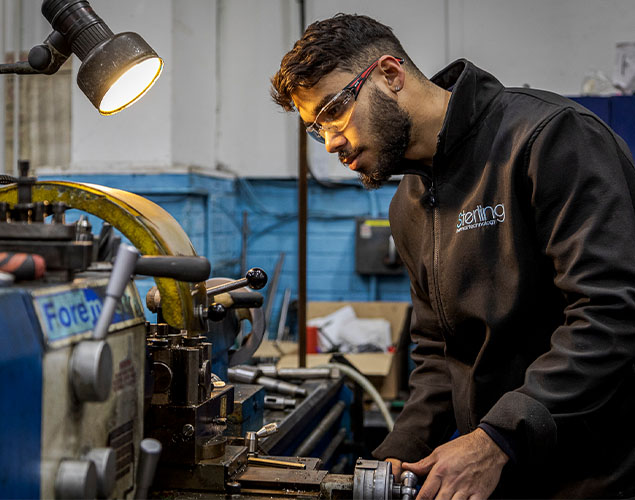 Sterling Thermal Technology's employee working in the factory