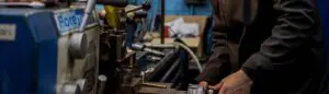 maintenance engineer operating on a machine at Sterling Thermal Technology