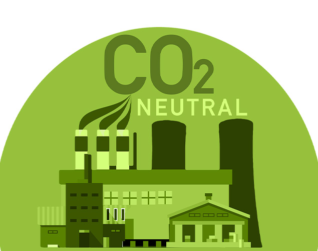 carbon neutral illustration