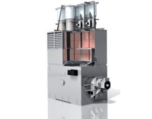 Avantair, air to air cooler with heat pipe technology, 3D cut, designed and manufactured by Sterling Thermal Technology