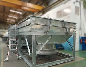 Air blast cooler designed and manufactured by Sterling Thermal Technology in the UK