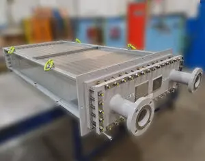 Double tube CACW cooler with ASME U stamp designed and manufactured by Sterling Thermal Technology