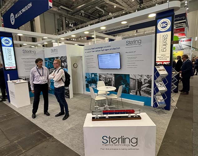 Sterling Thermal Technology exhibiting at Hydrogen Technology Expo Europe